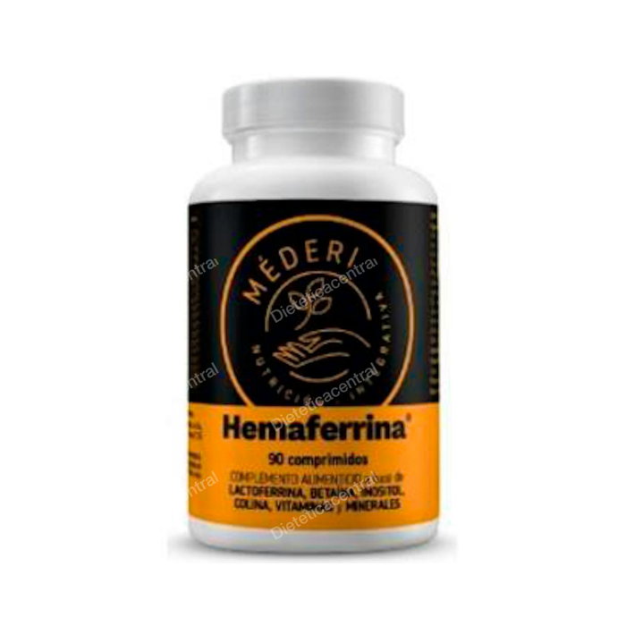 Mederi Nutricion Integrativa Hemaferrina - Complément alimentaire avec lactoferrine, fer et vitamines B - 90 comprimés Mederi Nutricion Integrativa Hemaferrina - Complément alimentaire avec lactoferrine, fer et vitamines B - 90 comprimés