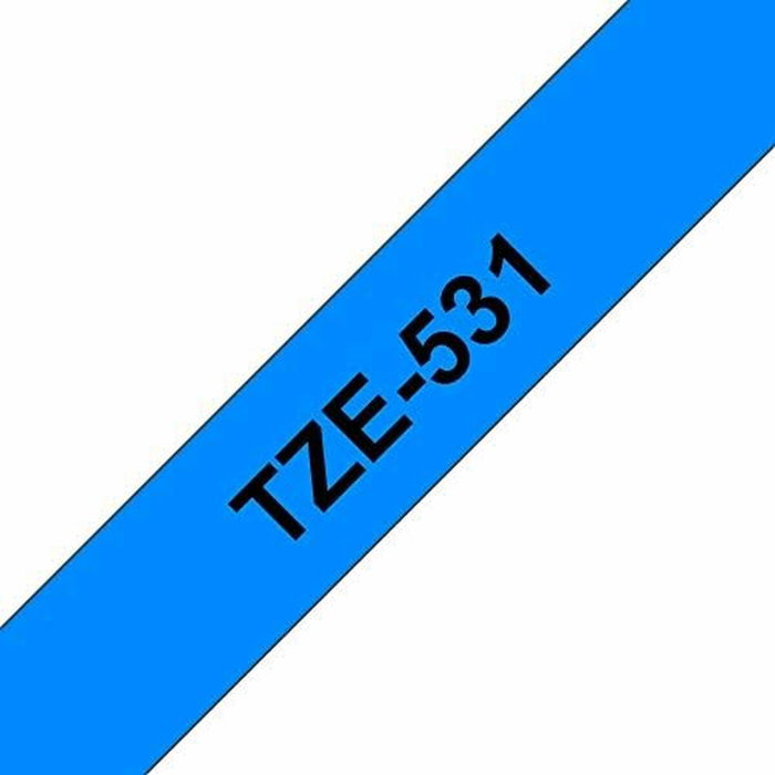 Brother TZe-531 Ruban de marquage laminé 12 mm Bleu/Noir, 8 m