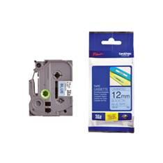 Brother TZe-531 Carte Laminée 12 mm x 8 m Bleu Foncé/Noir pour Étiqueteuses Brother
