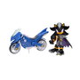 Jakks Pacific - Moto Batcycle avec figurine Batman Shadow Sonic - 13 cm - Véhicule à poser pour enfants à partir de 3 ans