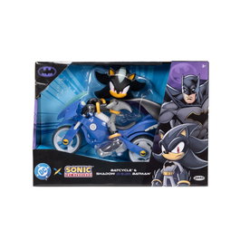 Jakks Pacific - Moto Batcycle avec figurine Batman Shadow Sonic - 13 cm - Véhicule à poser pour enfants à partir de 3 ans