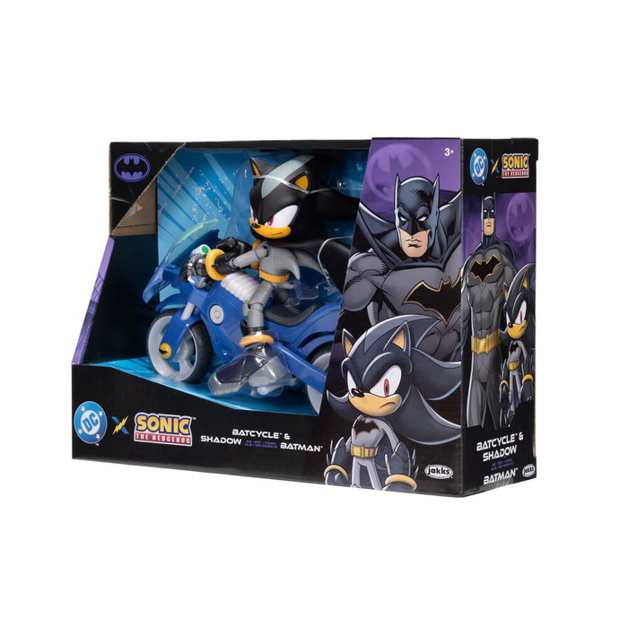 Jakks Pacific - Moto Batcycle avec figurine Batman Shadow Sonic - 13 cm - Véhicule à poser pour enfants à partir de 3 ans Jakks Pacific - Moto Batcycle avec figurine Batman Shadow Sonic - 13 cm - Véhicule à poser pour enfants à partir de 3 ans