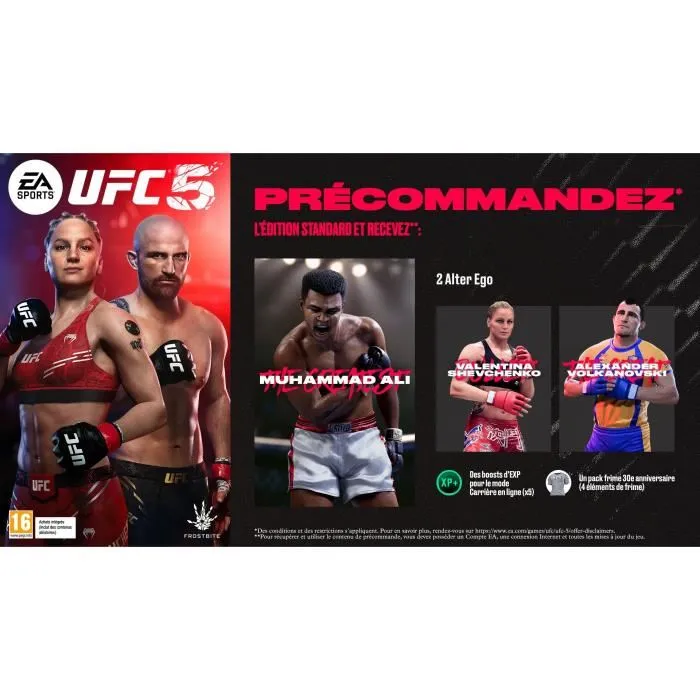 Electronic Arts EA Sports UFC 5 - Jeu de combat réaliste pour Xbox Series X | Moteur Frostbite, fidélité et intensité des combats Electronic Arts EA Sports UFC 5 - Jeu de combat réaliste pour Xbox Series X | Moteur Frostbite, fidélité et intensité des combats