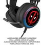 ERT GROUP Casque Gaming Auriculaire Deadpool Marvel avec Son Surround 7.1 Virtuel, LED, Micro Flexible et Connexion USB/Jack 3.5mm