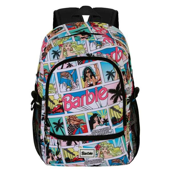 Karactermania Mochila Fight FAN 2.2 Barbie Comic - Sac à dos urbain léger, 44 x 31 x 18 cm, compartiment principal, poches frontales et latérales