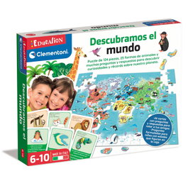 CLEMENTONI Puzzle Descubramos el mundo 124 pièces