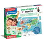 Clementoni Descubramos El Mundo 55446 Puzzle Carte du Monde Animaux +6 Ans