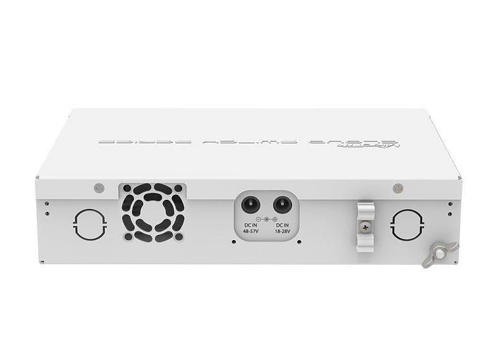 MikroTik CRS112-8P-4S-IN - Switch Gigabit Ethernet PoE+ 8 ports, 4 cages SFP, 128MB RAM, 400MHz CPU, boîtier bureau, RouterOS Niveau 5