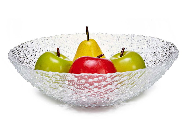 Vivalto Bowl Cristal Bits 30,5 x 30,5 x 8,7 cm Transparent (Set de 4)