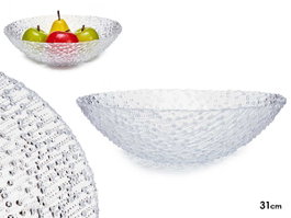 Vivalto Bowl Cristal Bits 30,5 x 30,5 x 8,7 cm Transparent (Set de 4)
