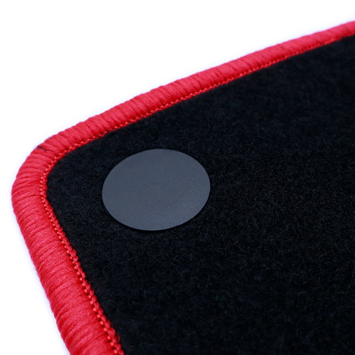 OCC Design Tapis Sur Mesure pour Nissan Qashqai (2007-2013) - 5 Pièces, Rouge