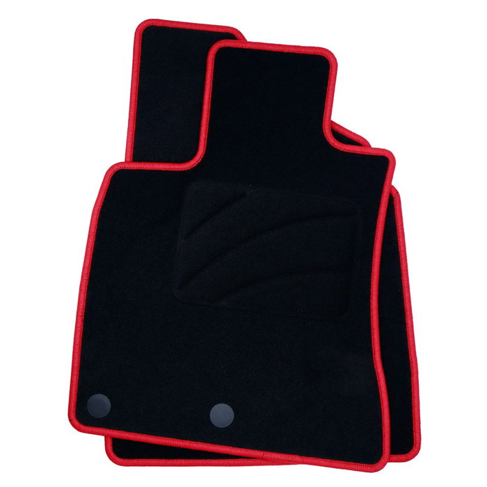 OCC Design Tapis Sur Mesure pour Nissan Qashqai (2007-2013) - 5 Pièces, Rouge