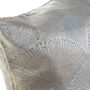 Coussin DKD Home Decor Gris Polyester Aluminium Traditionnel