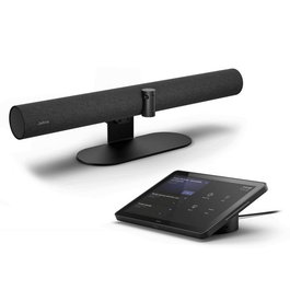 Jabra PanaCast 50 VBS - Système de visioconférence intelligent pour salles certifié Teams/Zoom, caméra 4K 180°, haut-parleurs, télécommande