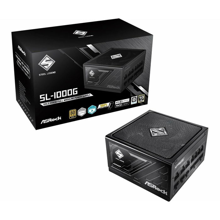 Bloc d’Alimentation ASRock 90-UXS100-GFEABA 1000 W 80 Plus Gold