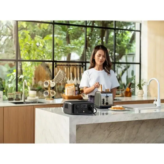 EcoFlow RIVER 3 - Batterie de démarrage professionnelle, compacte et puissante, capacité élevée, ASI 20ms