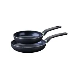 Fackelmann Poêle Brandao Set de 2, Induction, Antiadhésif Céramique sans PFAS, Aluminium Recyclé, Ø 20 et 24 cm, Compatible Tous Feux et Four jusqu'à 150°C