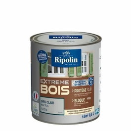 Ripolin Peinture Bois Satin Haute Protection Gris clair