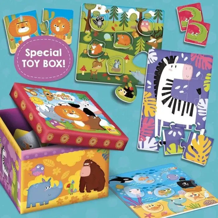 Lisciani Giochi Super Box - CAROTINA BABY - Jeux éducatifs géants pour enfant à partir de 2 ans, Facile à ranger