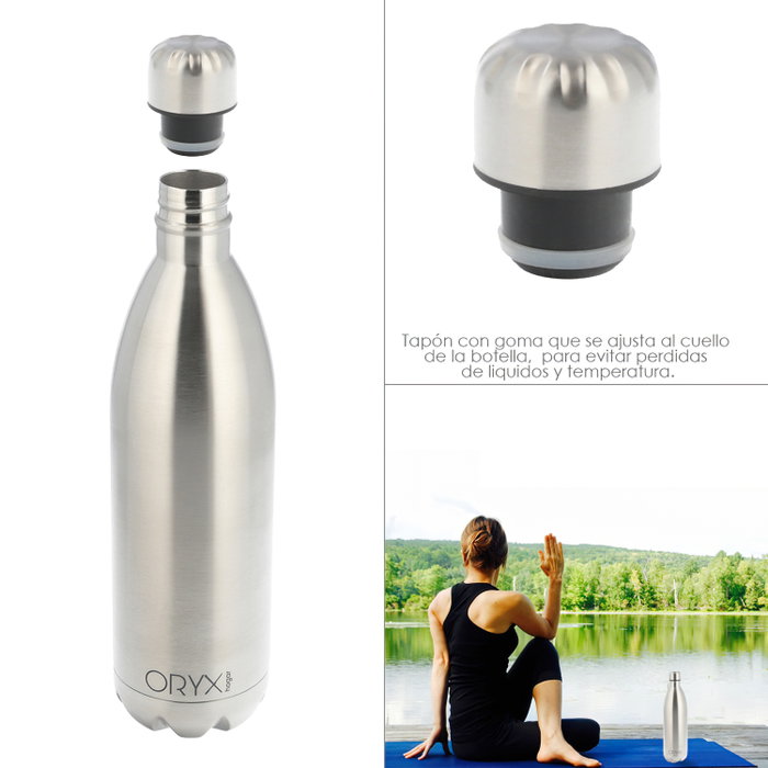 ORYX Bouteille Thermique en Acier Inoxydable 1000 ml Antigoutte