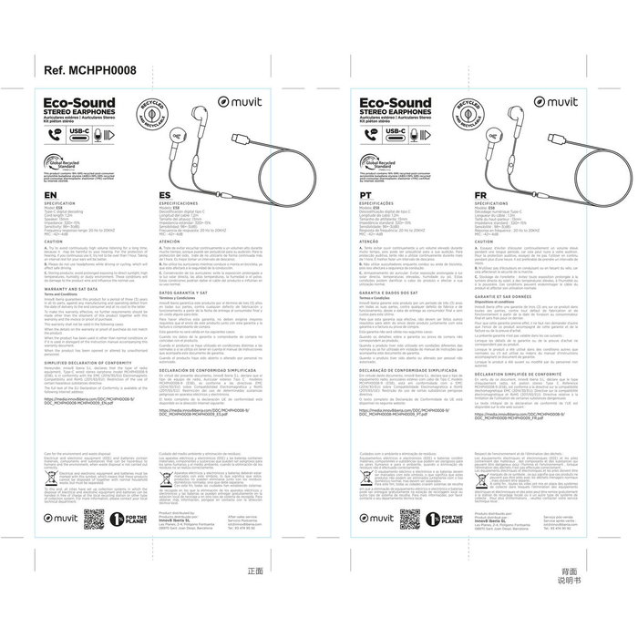 Casque Muvit for Change E58