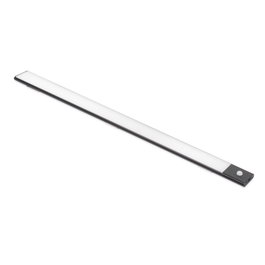 Emuca Luminaire LED Kaus Black 400mm Noir rechargeable USB avec détecteur de mouvement