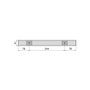 Emuca Luminaire LED Kaus Black 400mm Noir rechargeable USB avec détecteur de mouvement