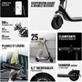 Segway E2 plus II Trottinette Électrique 500 W, Roues 8 Pouces, Pour Mobilité Urbaine et Trajets Quotidiens