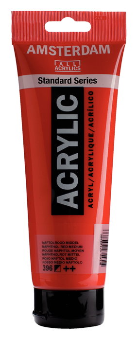 Amsterdam Standard Series Couleur Acrylique Tube 250 ml Rouge Naftol Moyen 396 Amsterdam Standard Series Couleur Acrylique Tube 250 ml Rouge Naftol Moyen 396
