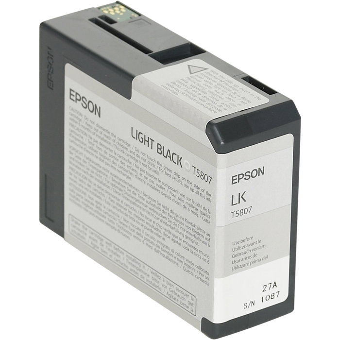 Epson Cartouche d'encre T5807 gris 80ml pour Stylus Pro 3800/3880 Epson Cartouche d'encre T5807 gris 80ml pour Stylus Pro 3800/3880