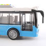 Tachan Autobus touristique rouge à impulsion avec son et lumières 1:16, fonctionne avec 3 piles AG13 incluses, pour enfants de 3 ans et plus
