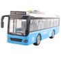 Tachan Autobus touristique rouge à impulsion avec son et lumières 1:16, fonctionne avec 3 piles AG13 incluses, pour enfants de 3 ans et plus