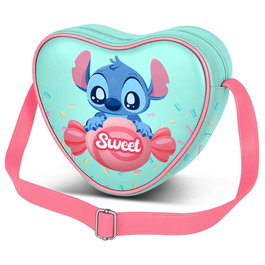 Karactermania - Sac à dos Lilo et Stitch en forme de cœur - Dimensions : 15.5 x recommended 21 x 6.5 cm