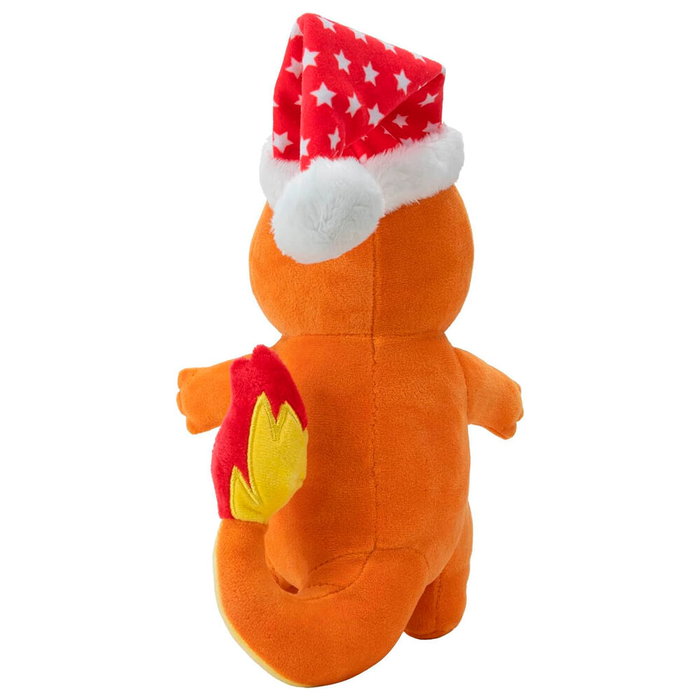 JAZWARES Peluche Pokemon Charmander 20cm - Thème Noël / Collection Vacances - Jouet Souvenir