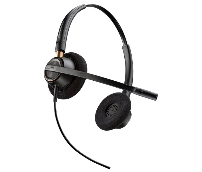 HP EncorePro 520 Micro-casque Binaural avec Quick Disconnect Noir