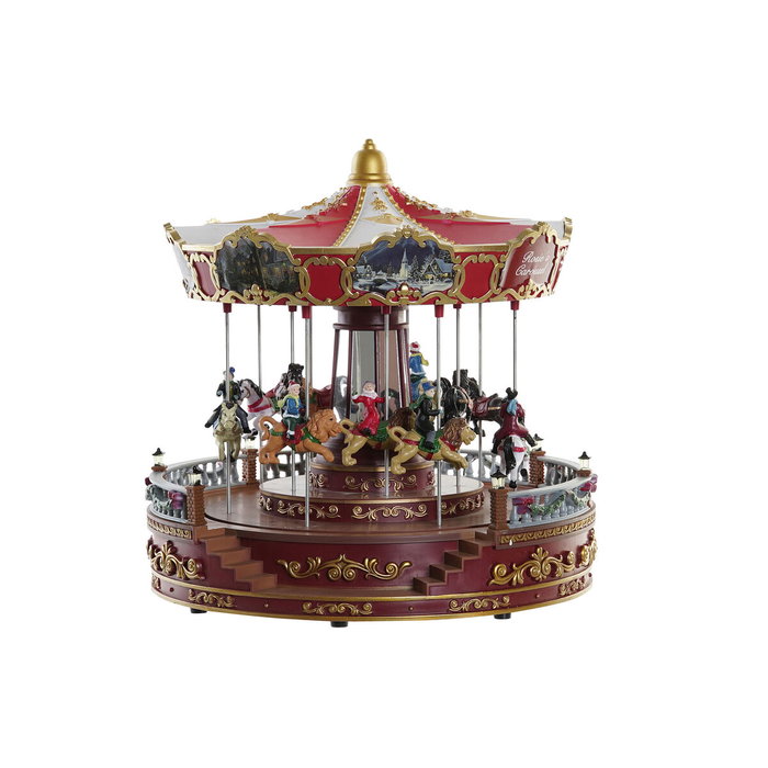 Décorations de Noël DKD Home Decor Lumière LED Mouvement Musical Multicouleur PVC Résine 30 x 30 x 30 cm Décorations de Noël DKD Home Decor Lumière LED Mouvement Musical Multicouleur PVC Résine 30 x 30 x 30 cm