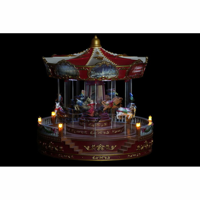 Décorations de Noël DKD Home Decor Lumière LED Mouvement Musical Multicouleur PVC Résine 30 x 30 x 30 cm Décorations de Noël DKD Home Decor Lumière LED Mouvement Musical Multicouleur PVC Résine 30 x 30 x 30 cm