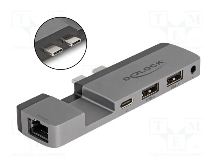 DELOCK Hub USB 7 ports gris DELOCK Hub USB 7 ports gris