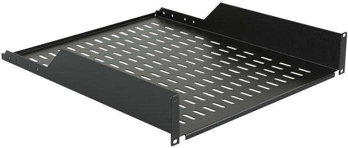 Lanview RAS215BL - Étagère montable en rack 19" 2U Profondeur 550 mm Noir RAL9005, 30 kg charge max, Logon Professionnel Lanview RAS215BL - Étagère montable en rack 19" 2U Profondeur 550 mm Noir RAL9005, 30 kg charge max, Logon Professionnel