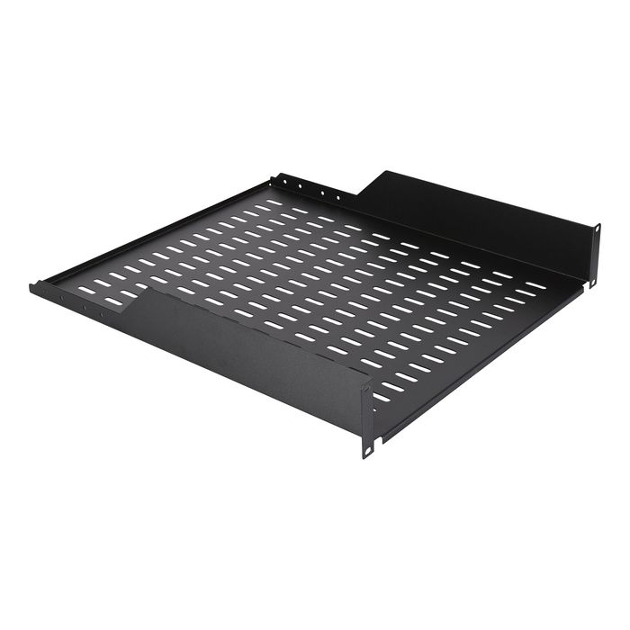 Lanview RAS215BL - Étagère montable en rack 19" 2U Profondeur 550 mm Noir RAL9005, 30 kg charge max, Logon Professionnel Lanview RAS215BL - Étagère montable en rack 19" 2U Profondeur 550 mm Noir RAL9005, 30 kg charge max, Logon Professionnel