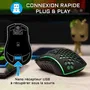 The G-Lab Combo Tungsten - Pack Gamer 2 en 1 avec Clavier et Souris Sans Fil RGB, Autonomie 30h, Souris 2400 DPI