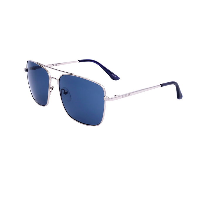 Calvin Klein CK19136S 045 Lunettes de Soleil Navigator Métal Homme 57-15-135 mm UV400 Catégorie 3