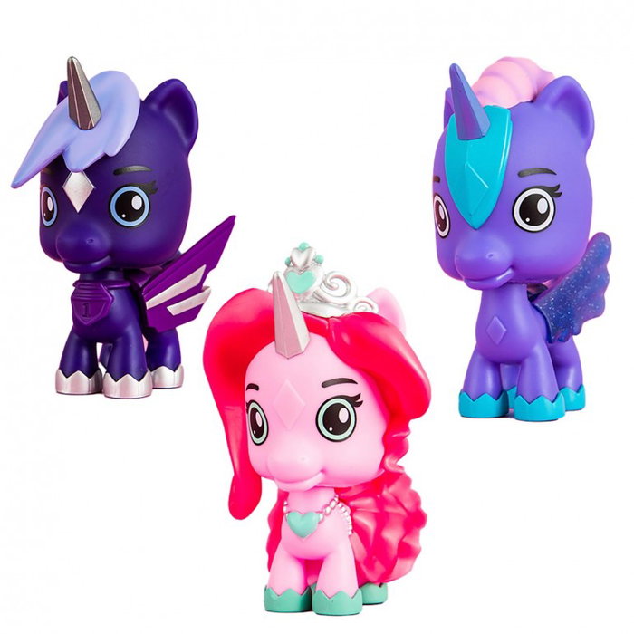 Crystalverse Classic Figura Unicornio Galáctico 11 cm avec 1500 Cristaux - Collection Aléatoire
