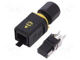 HARTING Connecteur PushPull V4 Signal, femelle, 10 broches, rectangulaire