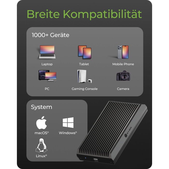 Icy IB-1920M-C42 Boîtier M.2 NVMe USB4
