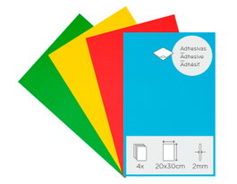 Innspiro Set de 4 feuilles de mousse EVA autocollantes 20x30 cm