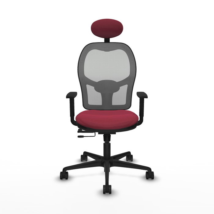Piqueras y Crespo Chaise de Bureau Jorquera Granate et Gris