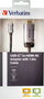 Verbatim Adaptateur USB-C vers HDMI 4K UHD avec Câble 1.5 m, Compact, pour Ordinateur Portable et Smartphone