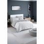 BigBuy Home Parure de couette Gris et Blanc - 220 x 240 cm, 3 pièces