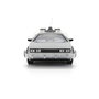 JADA TOYS Replica DeLorean Hollywood Rides Time Machine 40ème Anniversaire Retour vers le Futur - Modèle 1:24 en Métal avec Portes Ouvrantes, Lumière et Boîte Collection